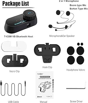 アクセサリー B+COM 5X Bluetooth Communication system Amazon.com: FreedConn Motorcycle Helmet Bluetooth Headset